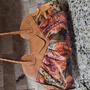 Patricia Nash Lione Multi Floral Satchel